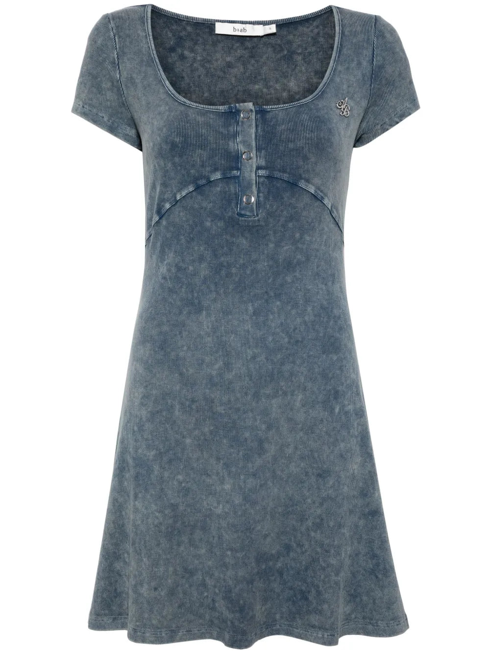 Logo-Appliqué Ribbed Minidress