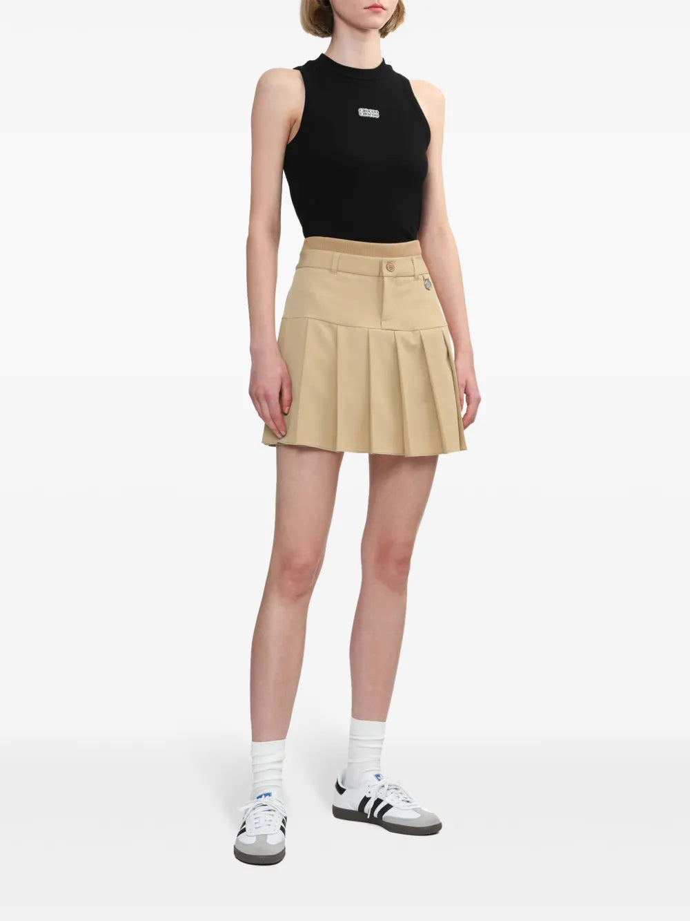 Logo-Print Cropped Vest