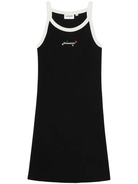 Logo-Print Sleeveless Dress