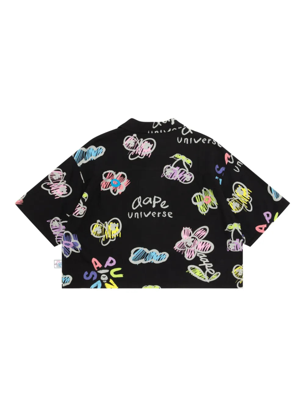 Logo-Print Button-Up Shirt