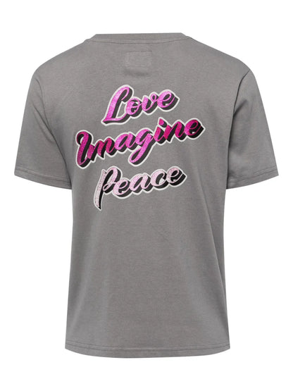 Slogan-Print Cotton T-Shirt