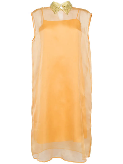 Silk-Organza Midi Dress