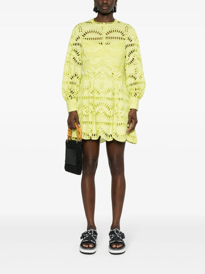 Franca Broderie-Anglaise Mini Dress