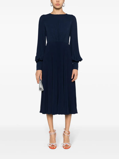 Pleated Midi Dress