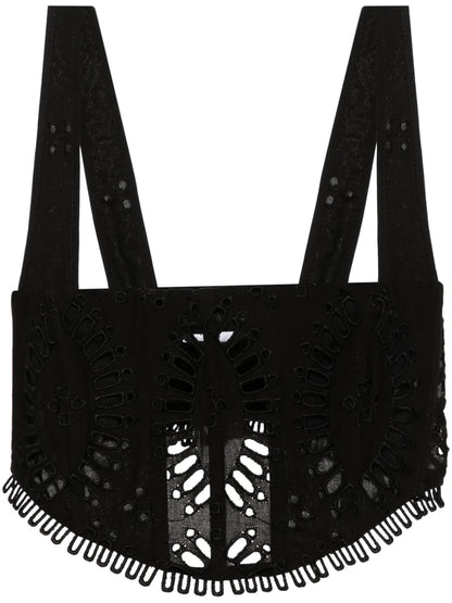 Güik Broderie-Anglaise Crop Top