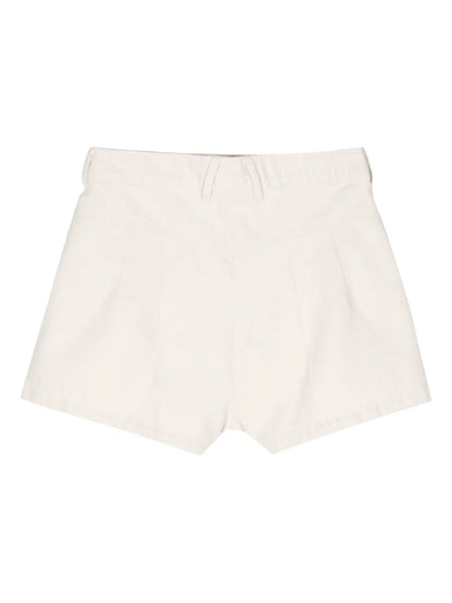 Logo-Engraved Medallion Cotton Shorts