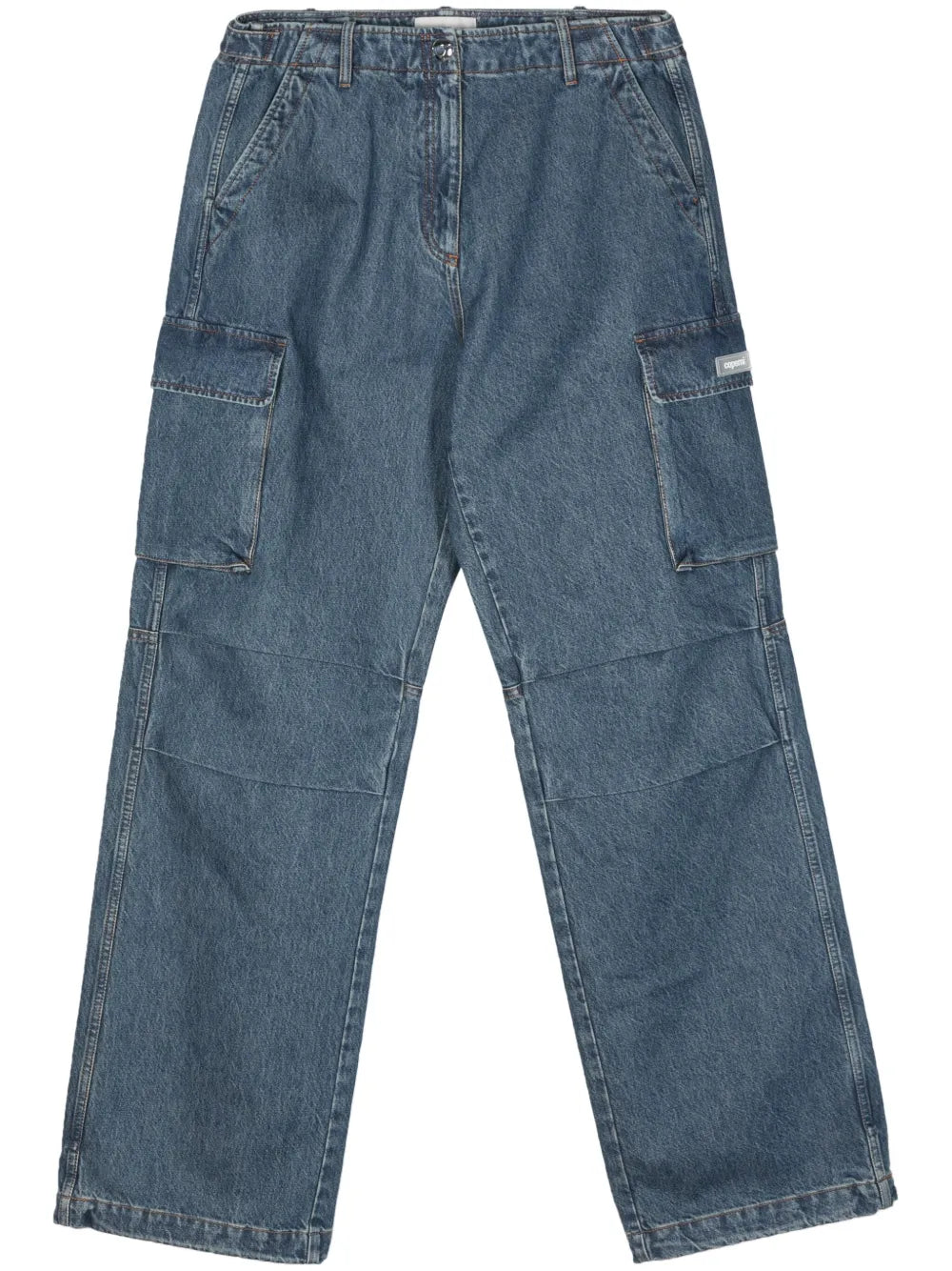 Wide-Leg Cargo Jeans