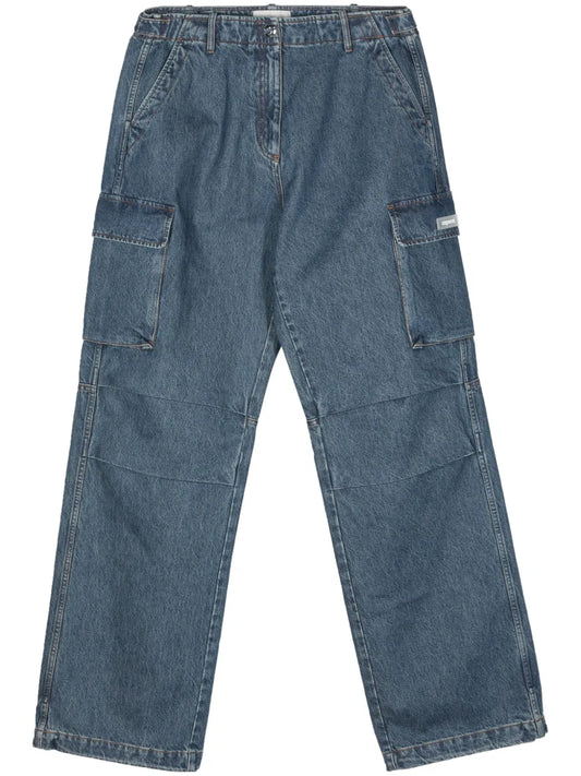 Wide-Leg Cargo Jeans