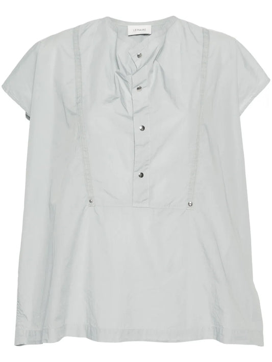 Cap-Sleeve Blouse