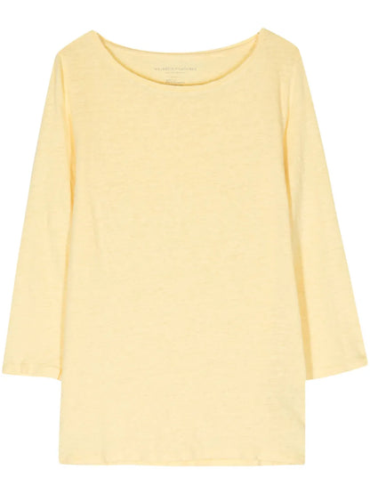 Textured Linen-Blend T-Shirt