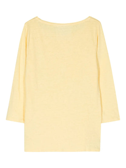 Textured Linen-Blend T-Shirt