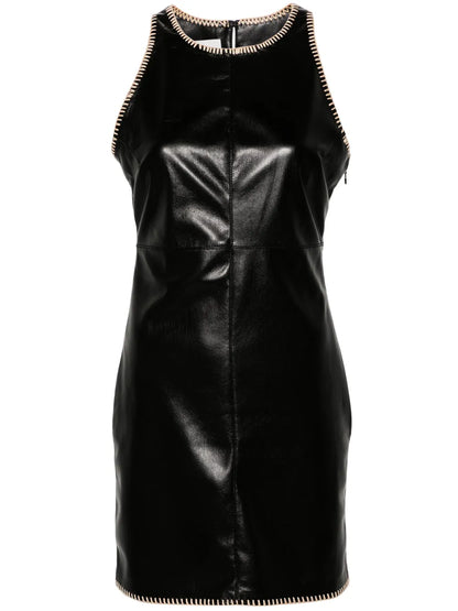 Franca Raffia-Trim Minidress