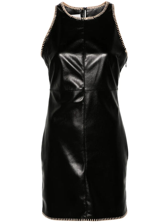 Franca Raffia-Trim Minidress