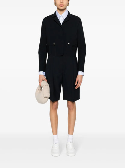 Press-Stud Cropped Jacket