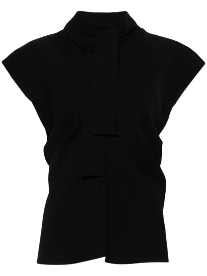 Asymmetric-Hem Blouse