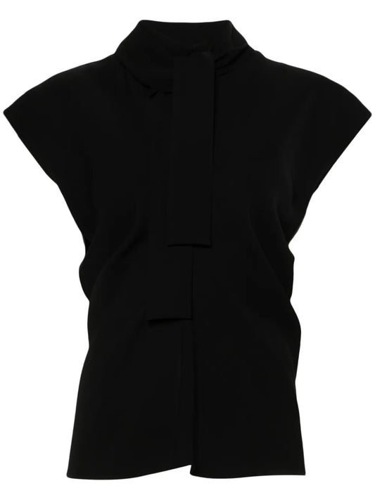 Asymmetric-Hem Blouse