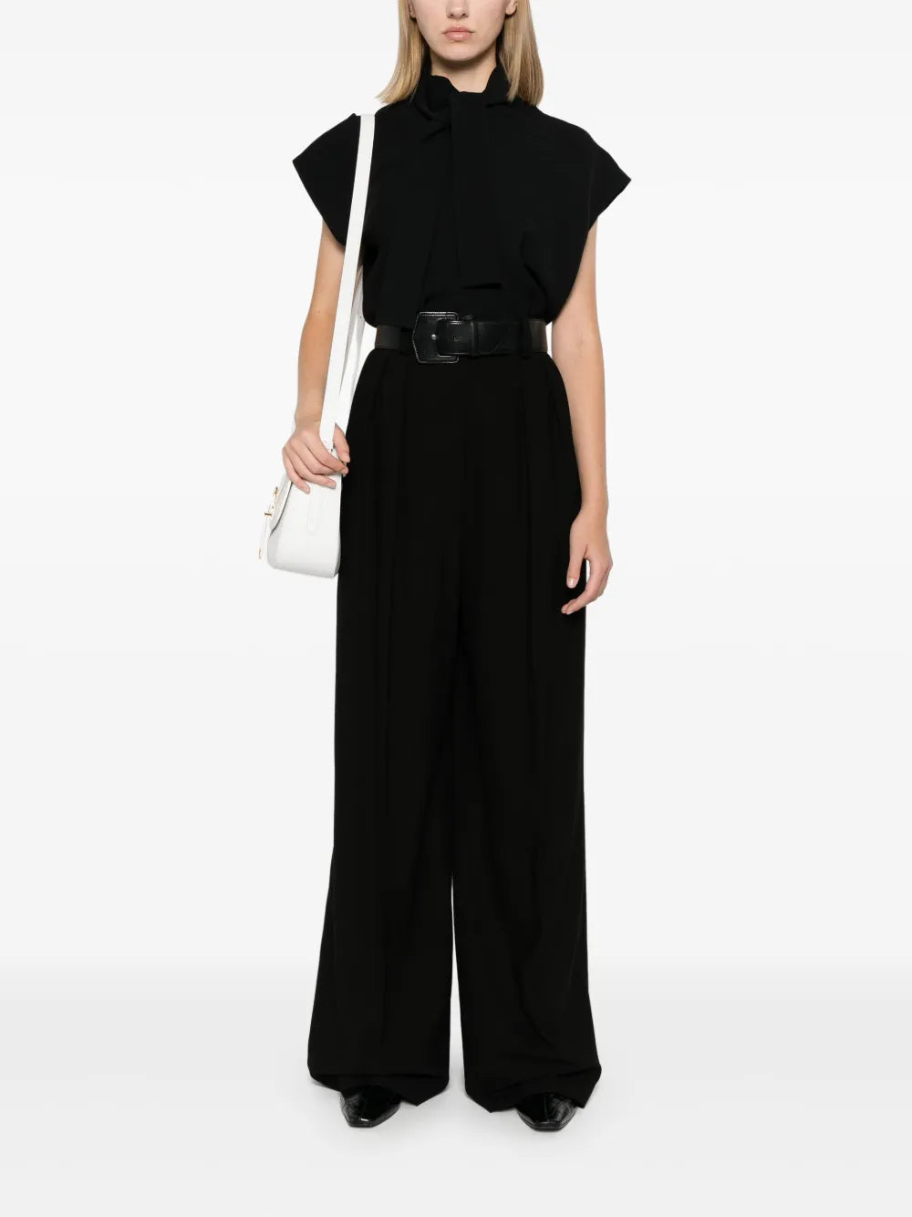 Asymmetric-Hem Blouse