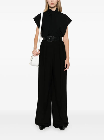 Asymmetric-Hem Blouse