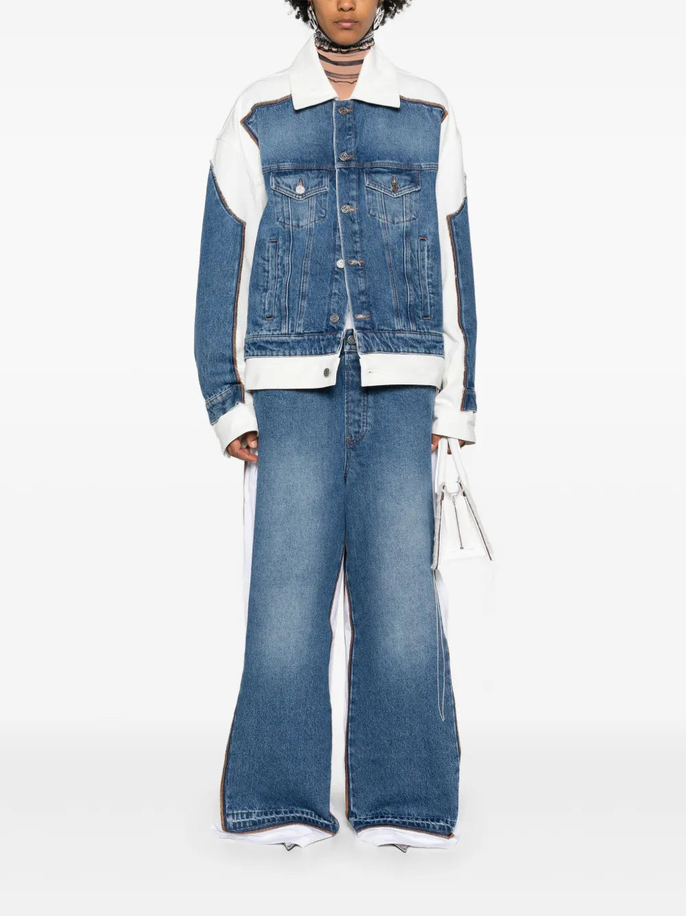Trompe L'Oeil Panelled Denim Jacket