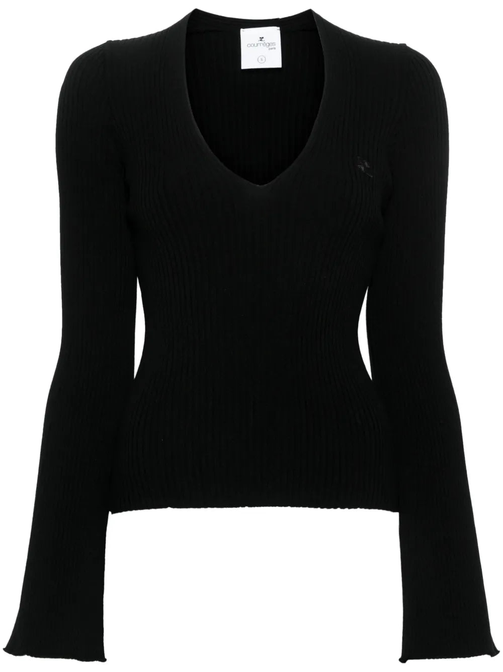 Logo-Appliqué Ribbed Jumper