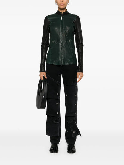 Two-Tone Leather Jacket