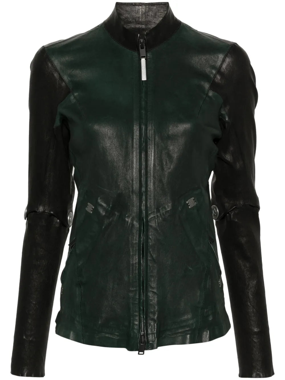 Two-Tone Leather Jacket