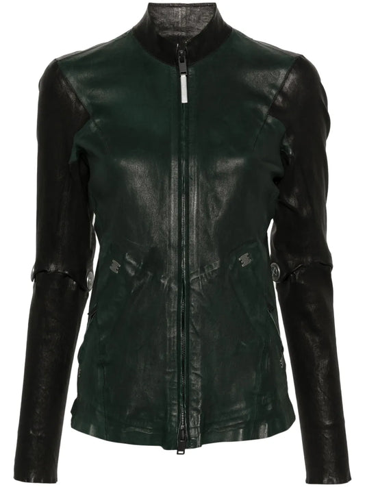 Two-Tone Leather Jacket