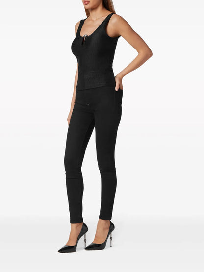Pierced Sleeveless Top