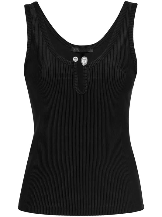 Pierced Sleeveless Top