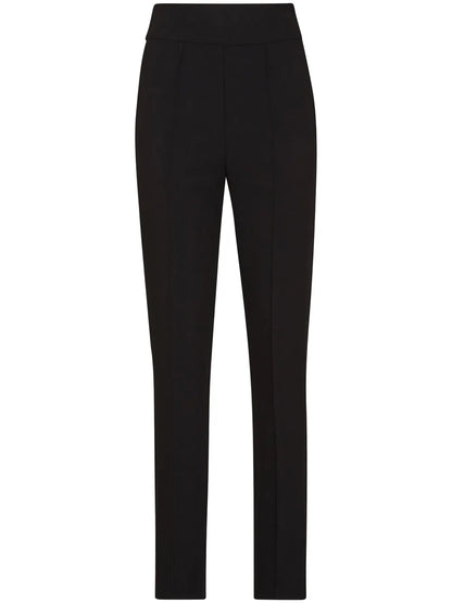 Slim-Cut Crepe Trousers