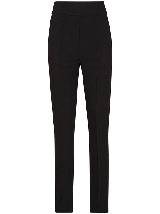 Slim-Cut Crepe Trousers