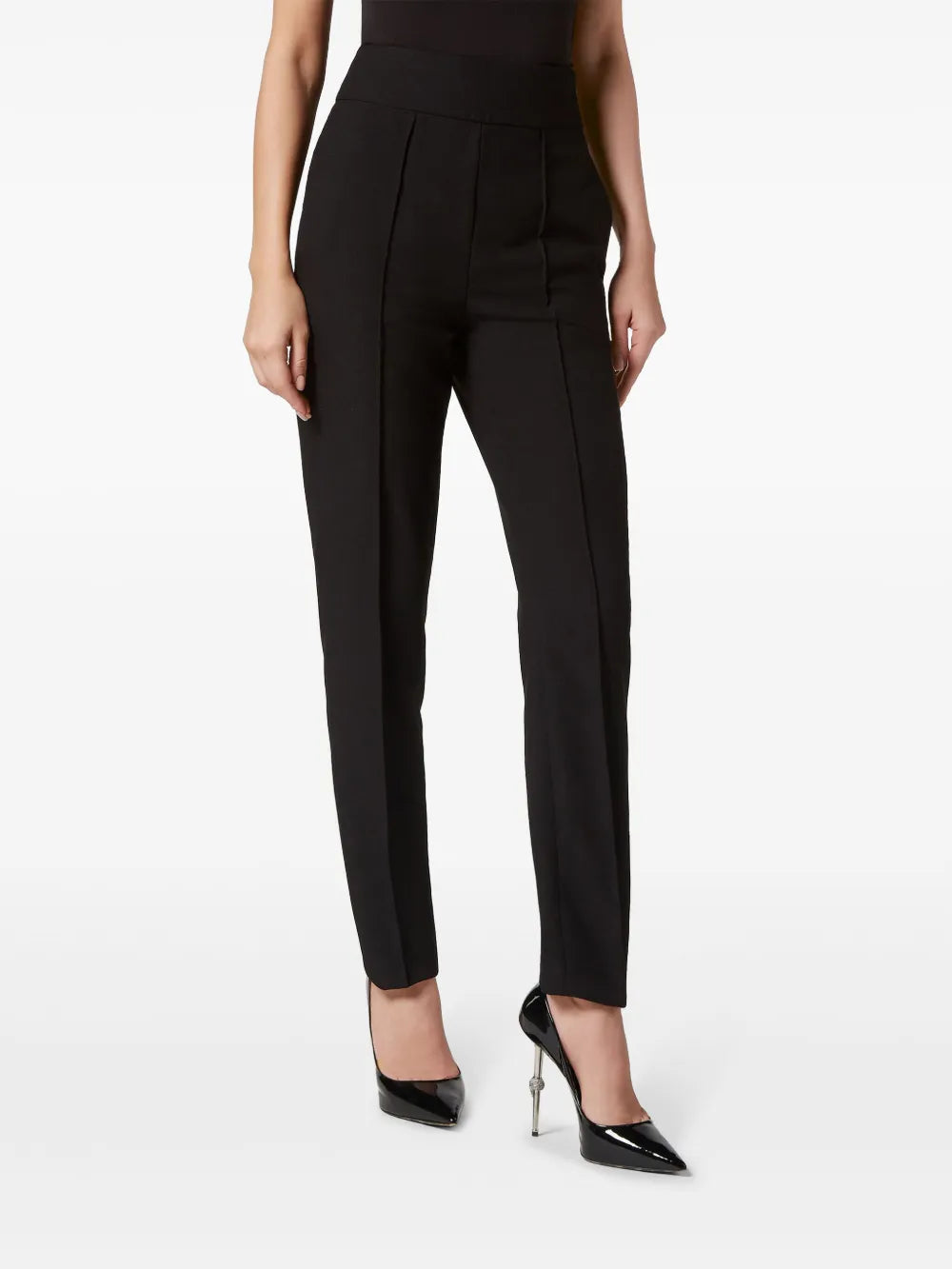 Slim-Cut Crepe Trousers