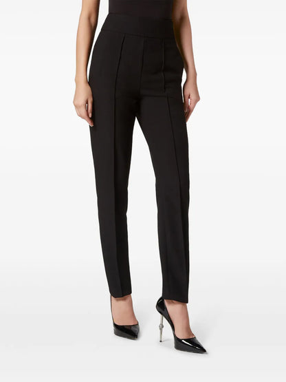 Slim-Cut Crepe Trousers