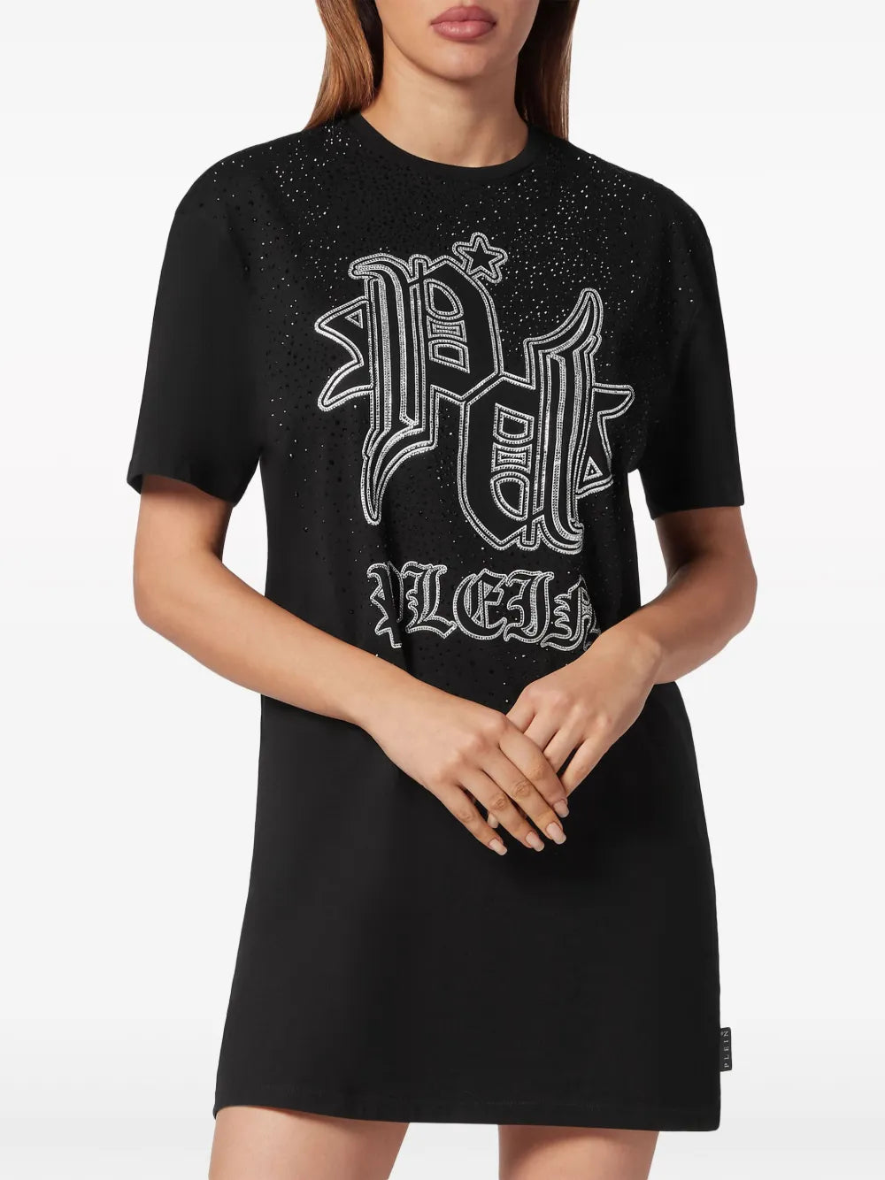 Crystal-Logo T-Shirt Dress