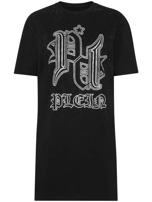 Crystal-Logo T-Shirt Dress