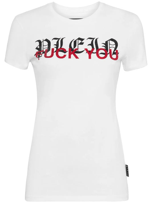 Lettering Cotton T-Shirt