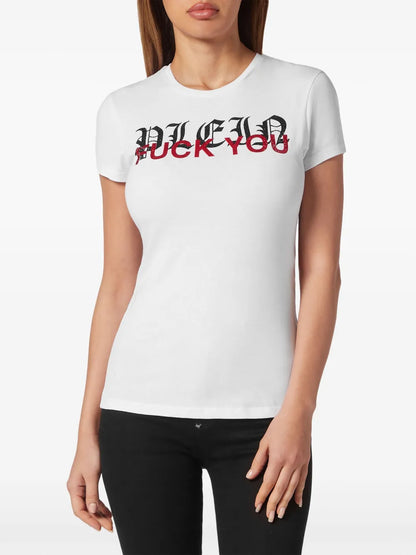 Lettering Cotton T-Shirt