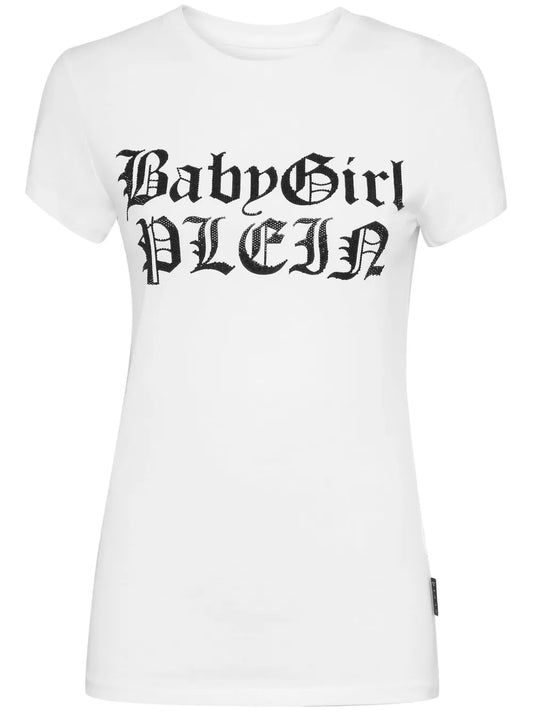 Lettering Cotton T-Shirt