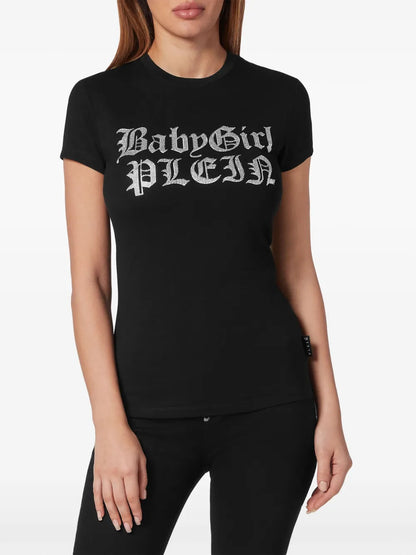 Lettering Cotton T-Shirt