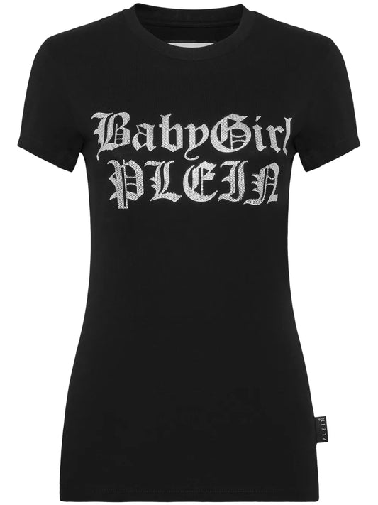 Lettering Cotton T-Shirt