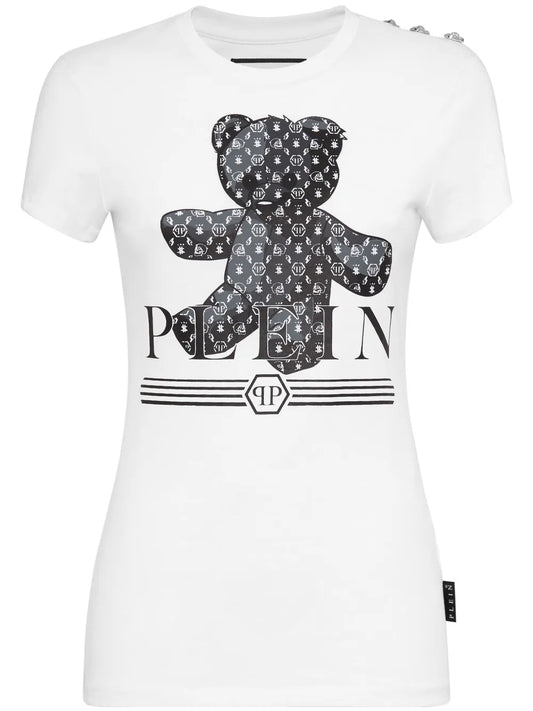 Teddy Bear-Print Cotton T-Shirt
