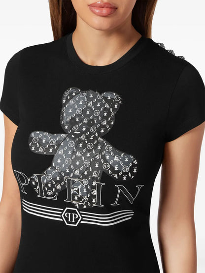 Teddy Bear-Print Cotton T-Shirt