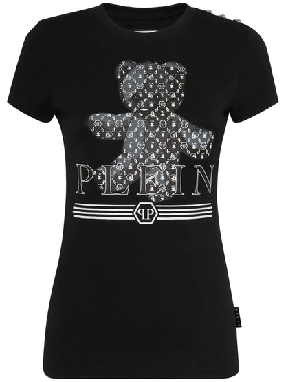 Teddy Bear-Print Cotton T-Shirt