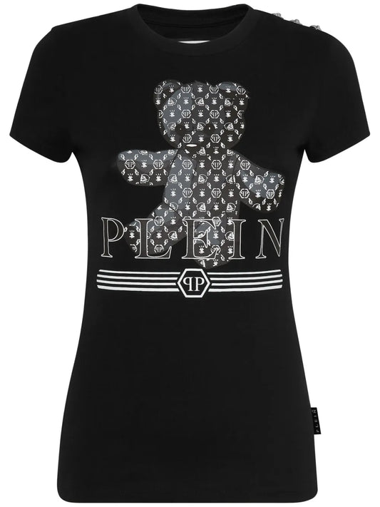 Teddy Bear-Print Cotton T-Shirt