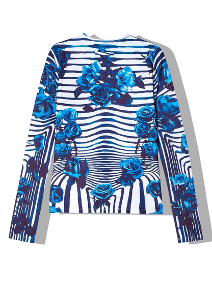 Morphing Floral-Print Top