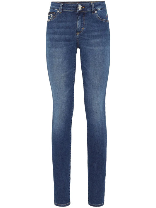 Logo-Appliqué Skinny Jeans