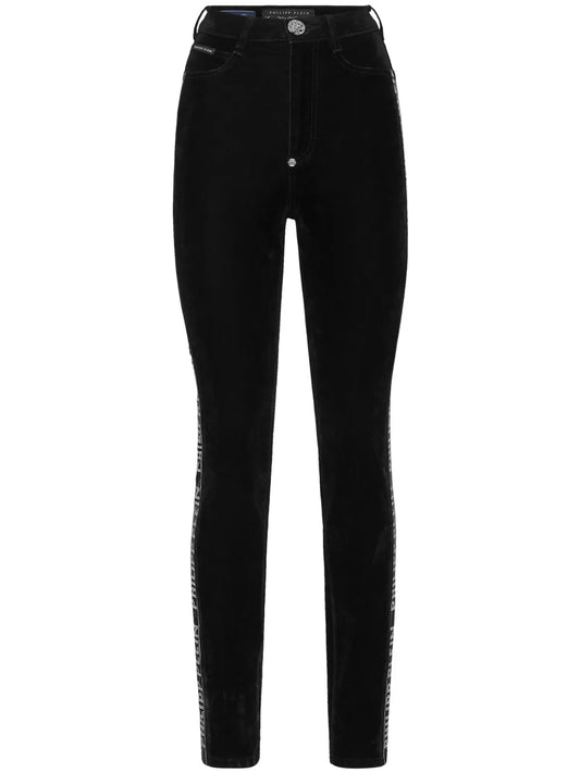 Crystal-Embellished Skinny Jeans