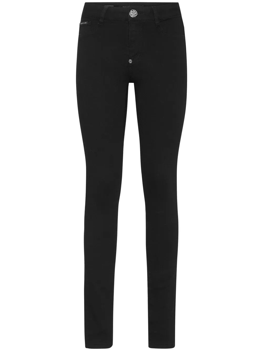 Logo-Appliqué Mid-Rise Skinny Jeans