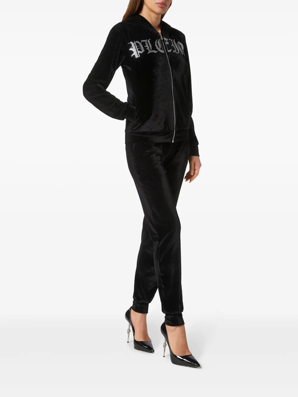 Logo-Embellished Zip-Up Hoodie