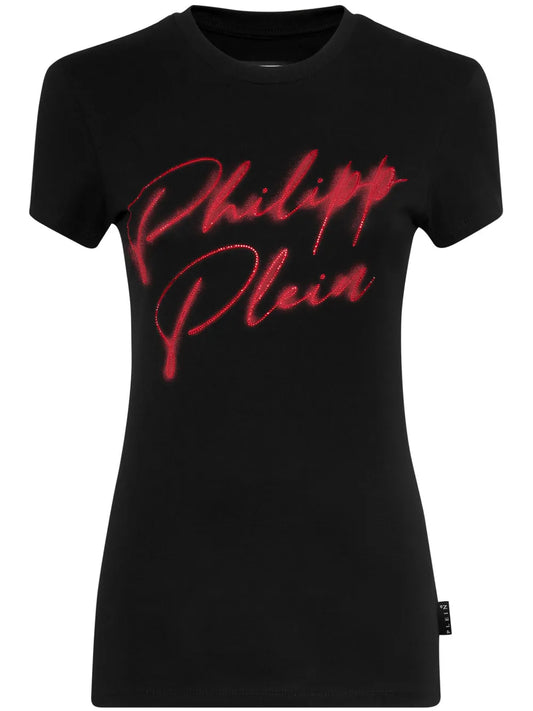 Crystal-Embellished Cotton T-Shirt